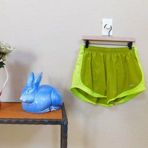 NWOT Nike Tempo Dri-Fit brief lined mesh panel green athletic running shorts XL